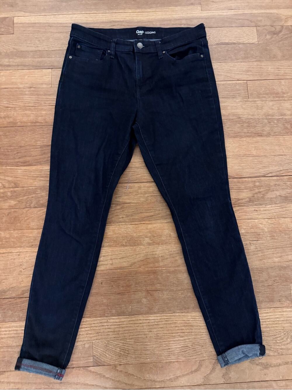 Gap Women's Dark Indigo Legging Jeans - Size 8/29R (Measures 30")
 b63